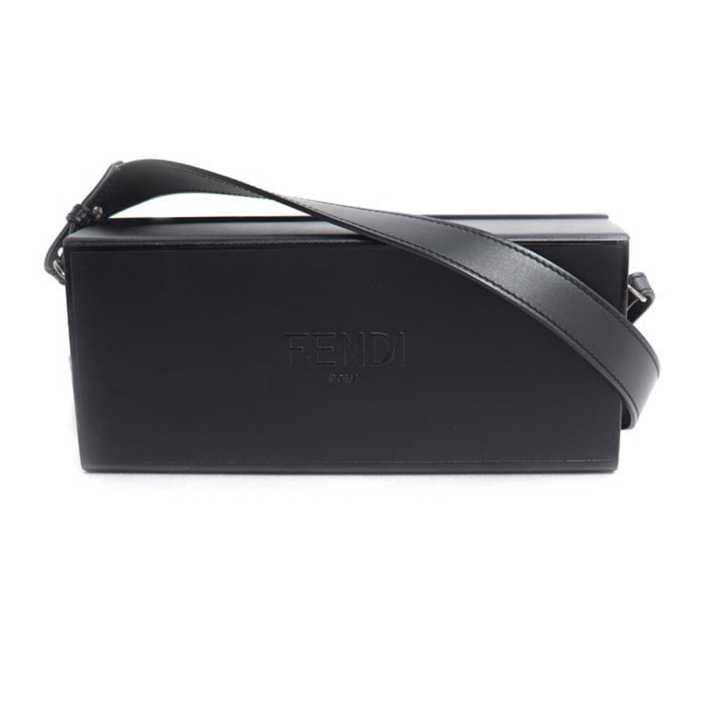 FENDI Box Shoulder Bag, Black, 7VA520, for Men and Women